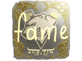 Sticker | fame (Gold) | Austin 2025 image