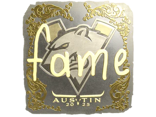 Sticker | fame (Gold) | Austin 2025