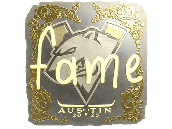 Sticker | fame (Gold) | Austin 2025 image