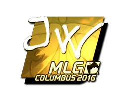 Sticker | JW (Gold) | MLG Columbus 2016 image
