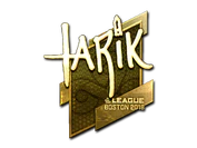 Sticker | tarik (Gold) | Boston 2018 image