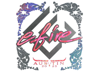 Sticker | efire (Holo) | Austin 2025