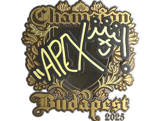 Sticker | apEX (Gold, Champion) | Budapest 2025