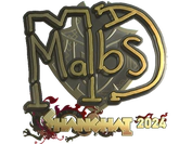 Sticker | malbsMd (Gold) | Shanghai 2024 image