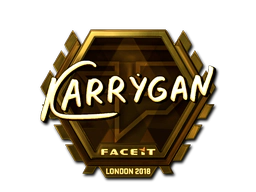 Sticker | karrigan (Gold) | London 2018 image