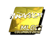 Sticker | markeloff (Gold) | MLG Columbus 2016 image