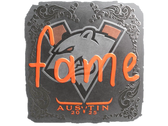 Sticker | fame (Foil) | Austin 2025 image