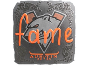 Sticker | fame (Foil) | Austin 2025 image