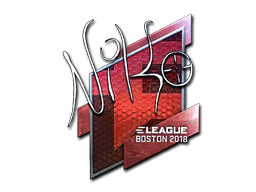 Sticker | NiKo (Foil) | Boston 2018 image
