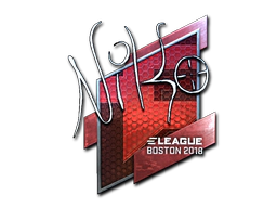 Sticker | NiKo (Foil) | Boston 2018 image