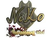 Sticker | NiKo (Gold) | Shanghai 2024 image