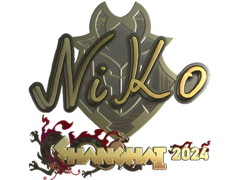 Sticker | NiKo (Gold) | Shanghai 2024 image