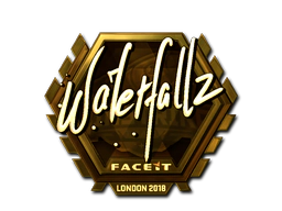 Sticker | waterfaLLZ (Gold) | London 2018 image