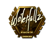 Sticker | waterfaLLZ (Gold) | London 2018 image