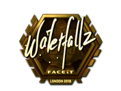 Sticker | waterfaLLZ (Gold) | London 2018 image