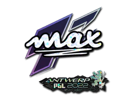 Sticker | max (Glitter) | Antwerp 2022 image