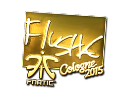 Sticker | flusha (Gold) | Cologne 2015 image