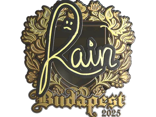 Sticker | rain (Gold) | Budapest 2025