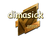 Sticker | dimasick (Gold) | Boston 2018 image