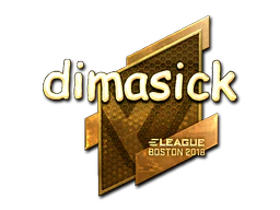 Sticker | dimasick (Gold) | Boston 2018 image