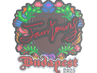 Sticker | JamYoung (Embroidered) | Budapest 2025 image