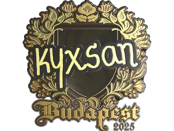 Sticker | kyxsan (Gold) | Budapest 2025 image