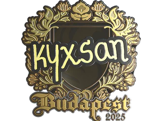 Sticker | kyxsan (Gold) | Budapest 2025