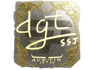 Sticker | dgt (Gold) | Austin 2025
