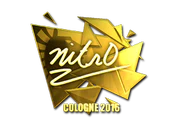 Sticker | nitr0 (Gold) | Cologne 2016 image