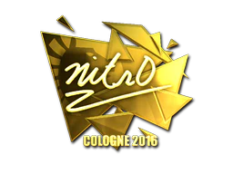 Sticker | nitr0 (Gold) | Cologne 2016 image