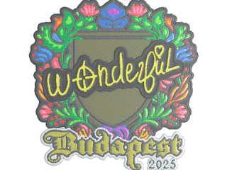 Sticker | w0nderful (Embroidered) | Budapest 2025