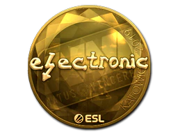 Sticker | electronic (Gold) | Katowice 2019 image