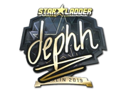 Sticker | dephh (Gold) | Berlin 2019 image