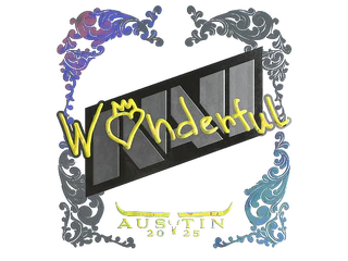 Sticker | w0nderful (Holo) | Austin 2025