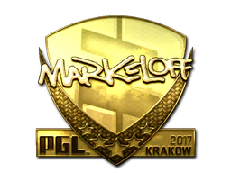 Sticker | markeloff (Gold) | Krakow 2017 image