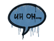 Sealed Graffiti | Uh Oh (Monarch Blue) image