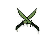 Sealed Graffiti | X-Knives (Battle Green) image