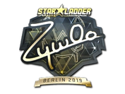 Sticker | ZywOo (Gold) | Berlin 2019 image