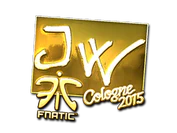 Sticker | JW (Gold) | Cologne 2015 image