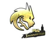 Sticker | Team Spirit (Gold) | Stockholm 2021 image