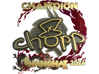 Sticker | chopper (Gold, Champion) | Shanghai 2024