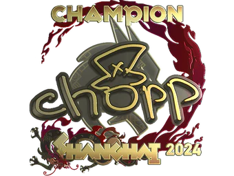Sticker | chopper (Gold, Champion) | Shanghai 2024 image