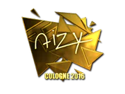 Sticker | aizy (Gold) | Cologne 2016 image