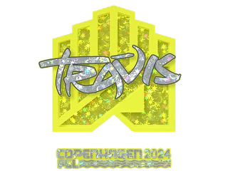 Sticker | TRAVIS (Glitter) | Copenhagen 2024