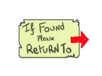 Sticker | Please Return To image