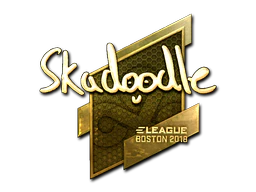 Sticker | Skadoodle (Gold) | Boston 2018 image