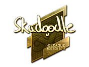 Sticker | Skadoodle (Gold) | Boston 2018 image