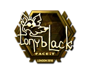 Sticker | tonyblack (Gold) | London 2018 image