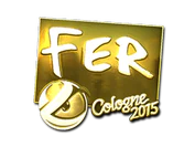 Sticker | fer (Gold) | Cologne 2015 image
