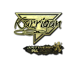 Sticker | karrigan (Gold) | Antwerp 2022 image